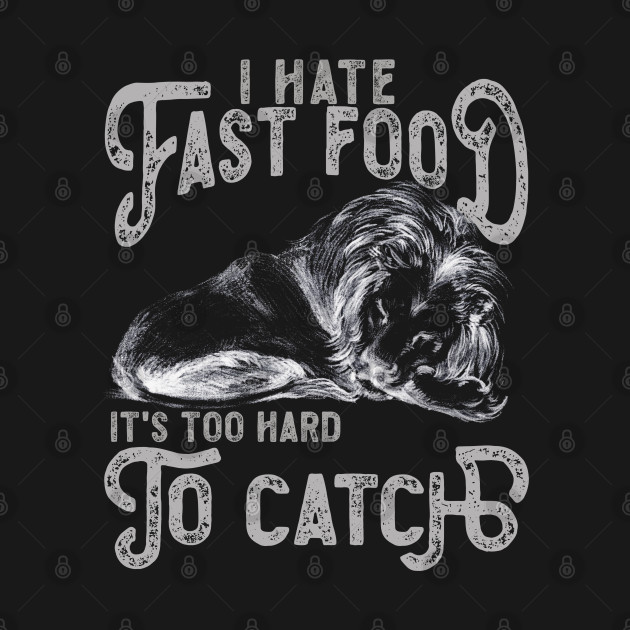 Discover I Hate Fast Food, It's Too Hard To Catch - Lion Sketch - Tiger - T-Shirt