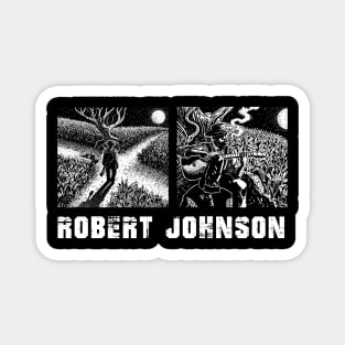 Guitar Virtuoso Robert Johnson's Musical Mastery On Display Magnet