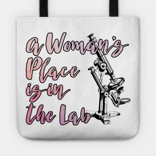 A Woman's Place is in the Lab Tote