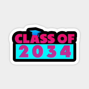 class of 2034 Red Blue Magnet