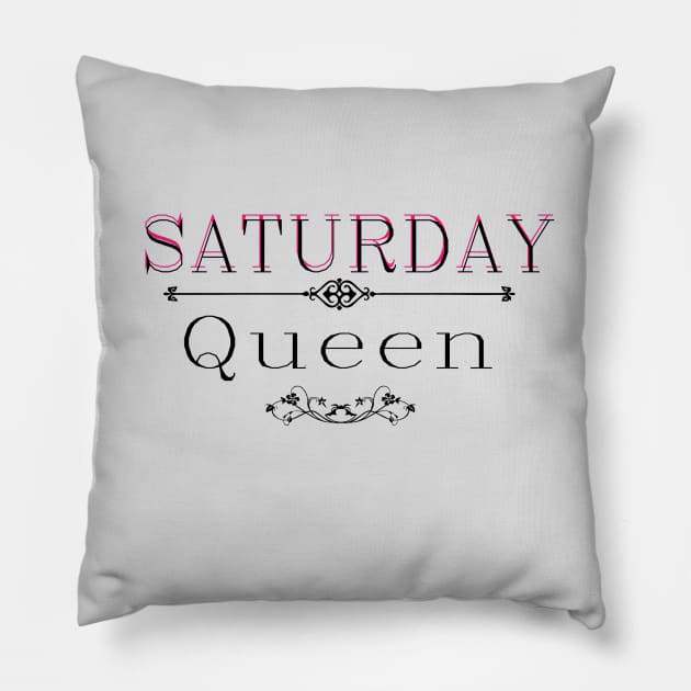 Saturday queen Pillow by Johka