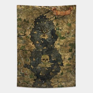 Pirate Map 2 (Fantasy). Tapestry