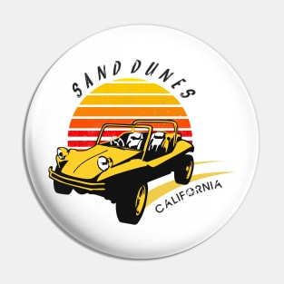 Sand Dunes Buggy - Retro Sunset Pin