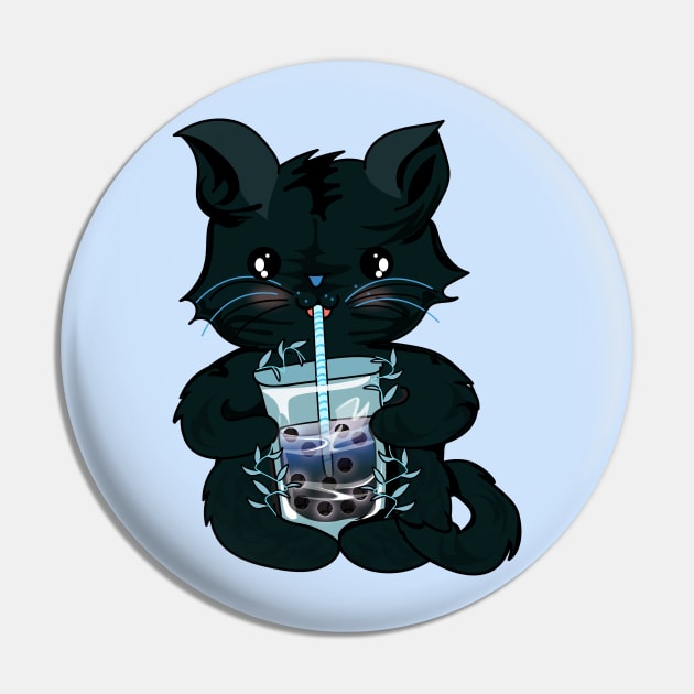 Cat boba tea Pin by Bossin