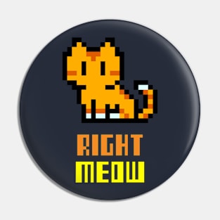 Right Meow Pin