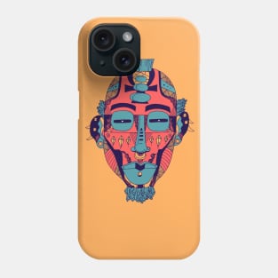 Retro Triad African Mask 5 Phone Case