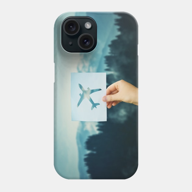 holding plane icon Phone Case by 1STunningArt