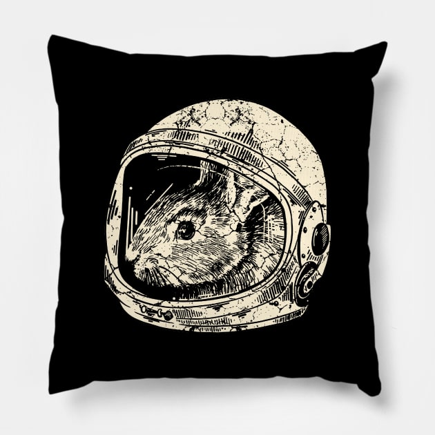 Rabbit Astronaut Pillow by Mila46