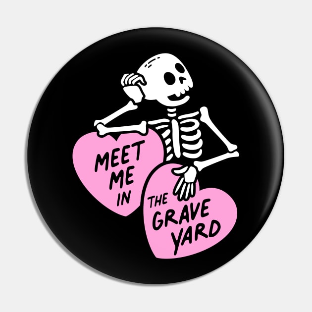 Meet Me in the Graveyard Pin by awfullyadorable