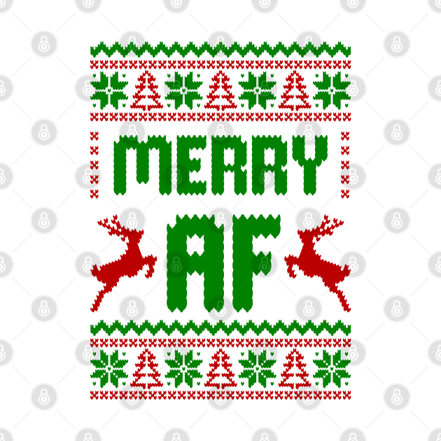 merry af ugly sweater by Hobbybox