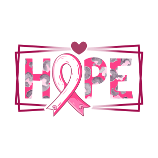 Hope Pink Ribbon Breast Cancer Awareness T-Shirt