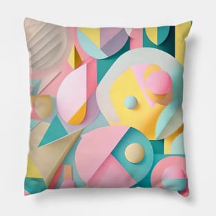 Abstract in pastel colors. 1. Pillow