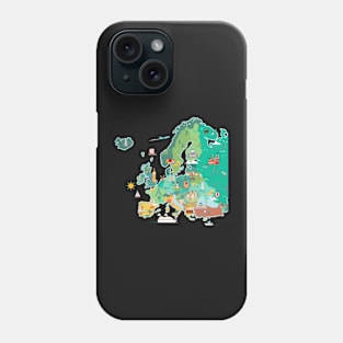 Map of Europe Phone Case