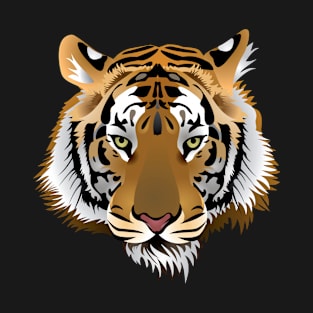 Tiger Head Cool Tiger Art T-Shirt
