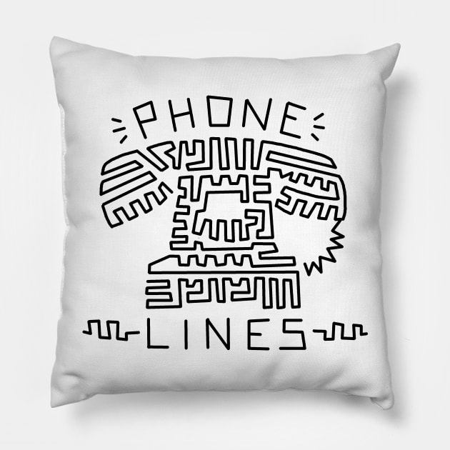 Logo by Chris Sweet (Black Letters) Pillow by PhoneLines