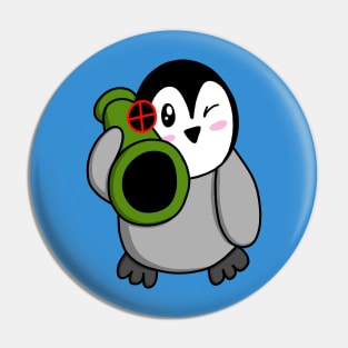 Penguin Bazooka Pin