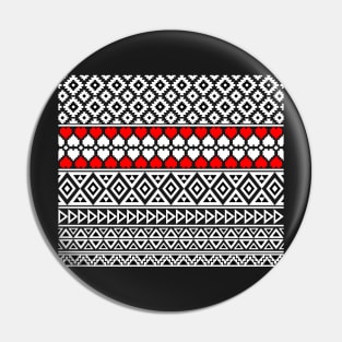 Aztec Elements Pattern Pin