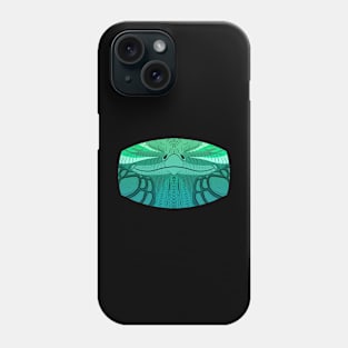 Deep Blue Iguana Mask Phone Case