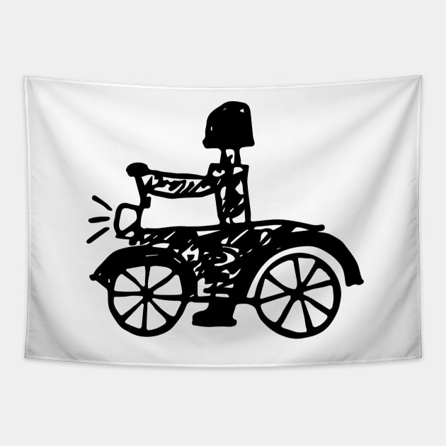 Darley Bavidson The Botorcycle Mriver Tapestry by G-Worthy