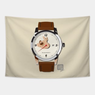 Bearmusement Watch light face Tapestry