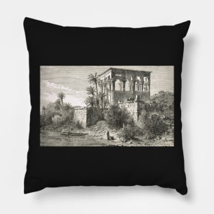 Trajan's Kiosk, island of Philae Egypt Pillow