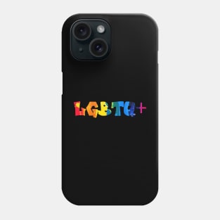 LGBTQ+ Rainbow Paint Graffiti Phone Case