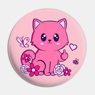 Rude Cat Pin