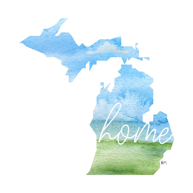 Michigan Home State by RuthMCreative