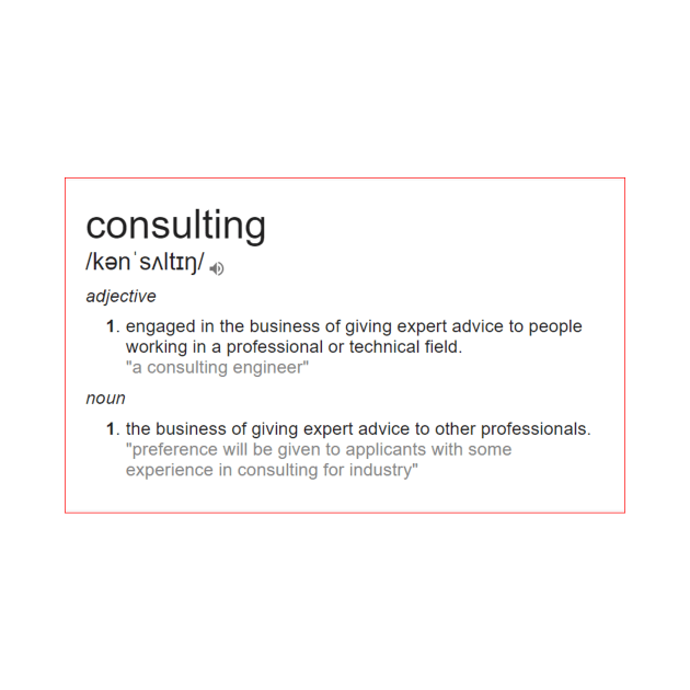 What is meaning of consulting by fantastic-designs