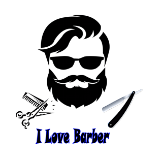 I love Barber T-Shirt