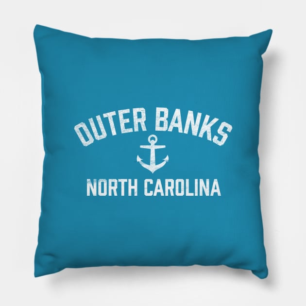 Outer Banks OBX North Carolina Anchor Pillow by TGKelly