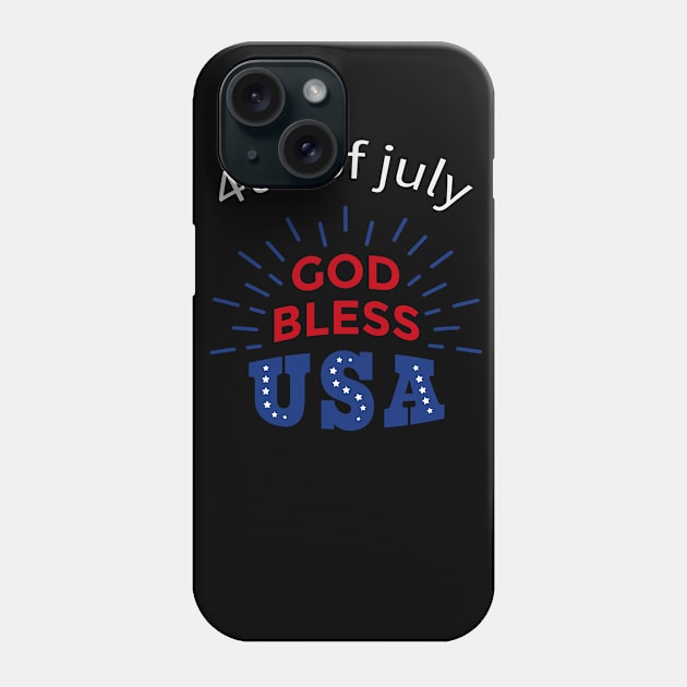 4 th of July Phone Case by pmeekukkuk