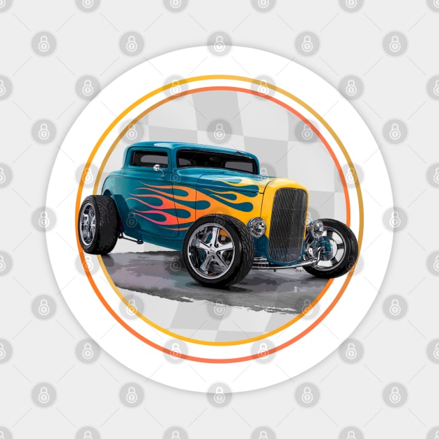 1930 Ford Coupe Hot Rod Magnet by Wilcox PhotoArt