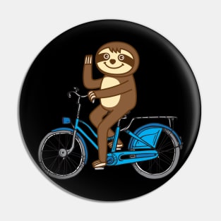 Sloth bicycle Pin