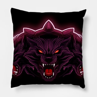 Cerberus Vaporwave Pillow