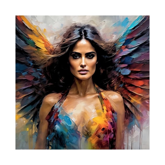 Salma Hayek as an angel by bogfl