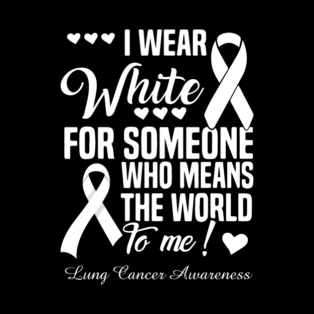 I Wear Blue For Someone Who Means The World To Me Lung Cancer Awareness by thuylinh8