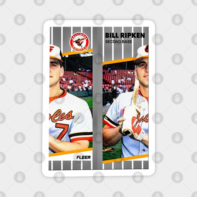 Bill Ripken 1989 Error Card (miscut, tape over bat) Magnet by ParaholiX