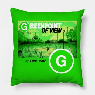 Tales From The Wolf - Greenpoint of View Pillow