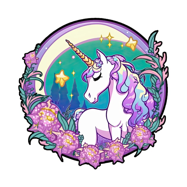 kawaii unicorn by ksemstudio