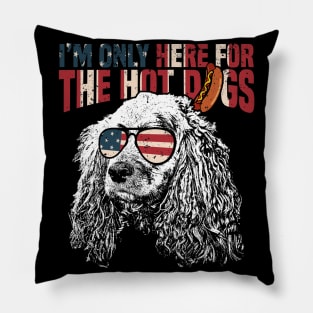 Cocker Spaniel Shirt Funny 4th of July Pillow