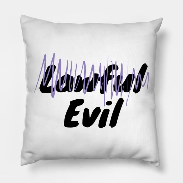 "Lawful" Evil Alignment Pillow by DennisMcCarson