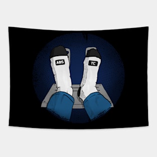 ABS - TC - Sim Racing Socks. Racing & Sim Racing. Motorsport Collection. Tapestry