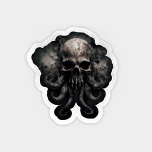 Tentacles of Madness - Vintage Skull Intrigue Magnet