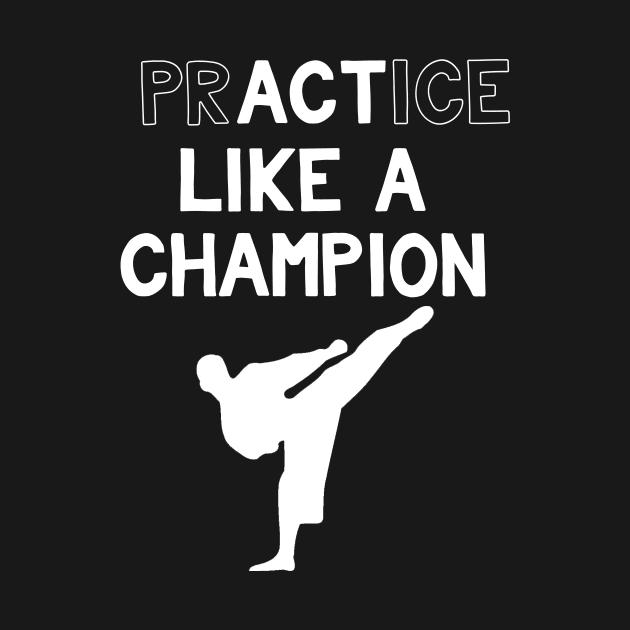 Practice Like a Champion Karate by DANPUBLIC