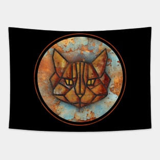 Metal Cat Mask Tapestry