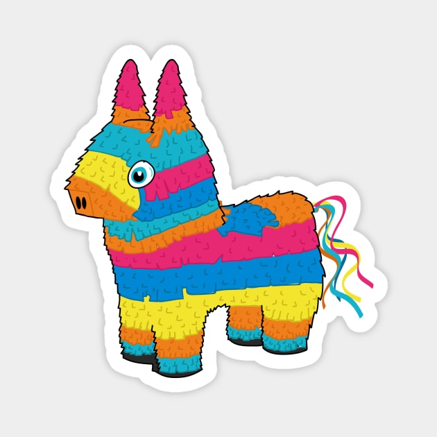 Donkey Piñata Magnet by Reptileando