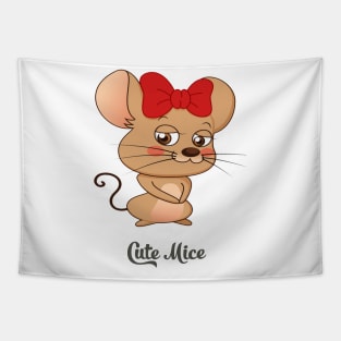 Cute mice lover Tapestry