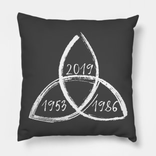 DARK Triquetra White II Pillow