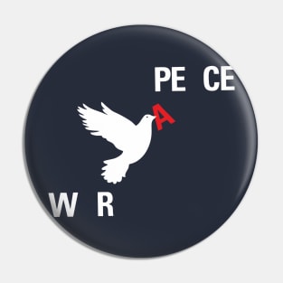 WAR to PEACE Pin